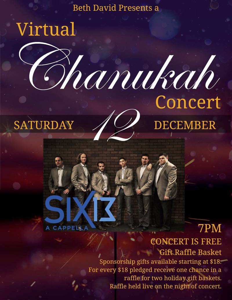 Banner Image for Six13 Virtual Chanukah Concert
